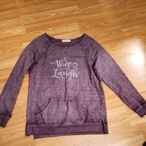 Purple Graphic Sweatshirt